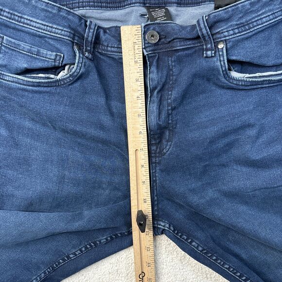 The Perfect Jean NYC Slim Thick‎ Fit Knight Dark Blue 36x34 Comfy Stretch Denim - Picture 15 of 16